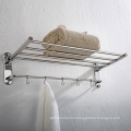 Luxury Wall Mounted SUS 304 Stainless Steel Chromed 24 Inch Shining Bath Towel Rack Rail Bar Holder Storage Shelf